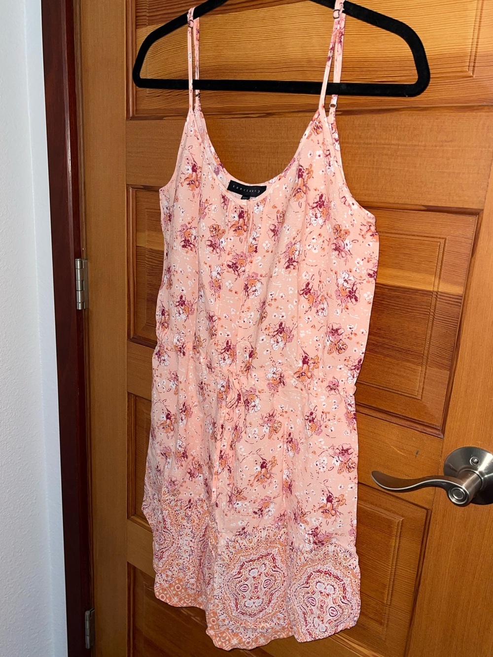 Sancuary Brand - Pale Peach & White Floral Dress - EUC - Large
